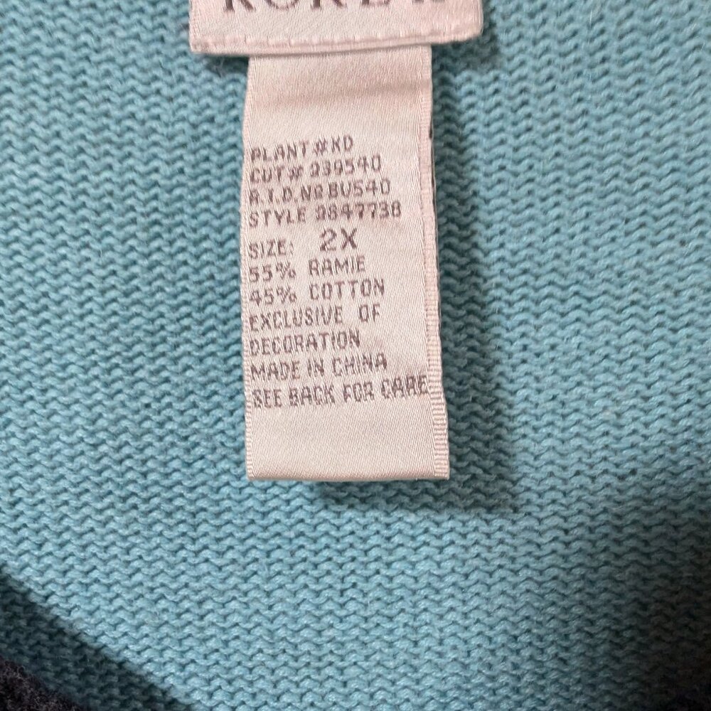 Koret Vintage Patchwork Plus Size Colorblock Butt… - image 7